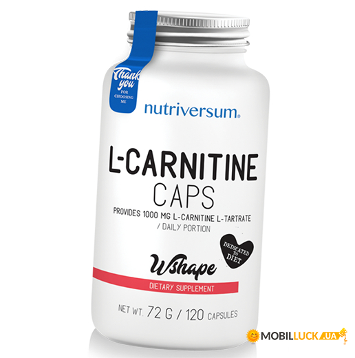  Nutriversum L-carnitine Caps 120  (02309004)