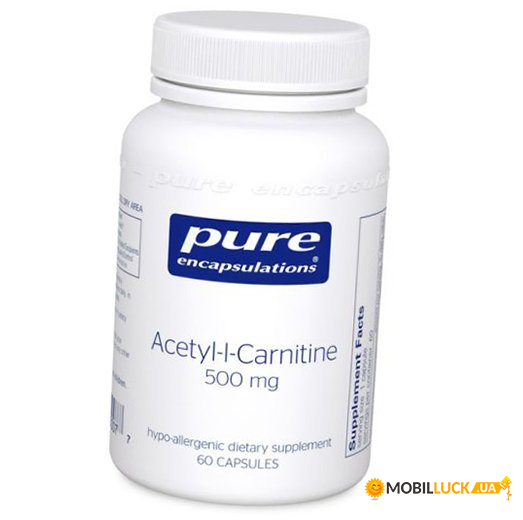  Pure Encapsulations Acetyl-l-Carnitine 500 60  (02361003)