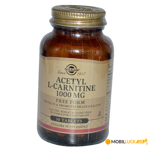  Solgar Acetyl L-Carnitine 1000 30  (02313001)