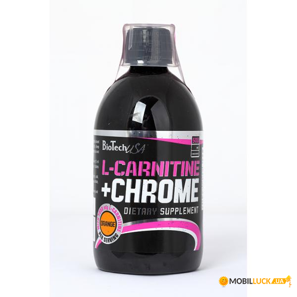 L- Biotech L-Carnitine +chrome 500ml Orange 100-29-8994000-20