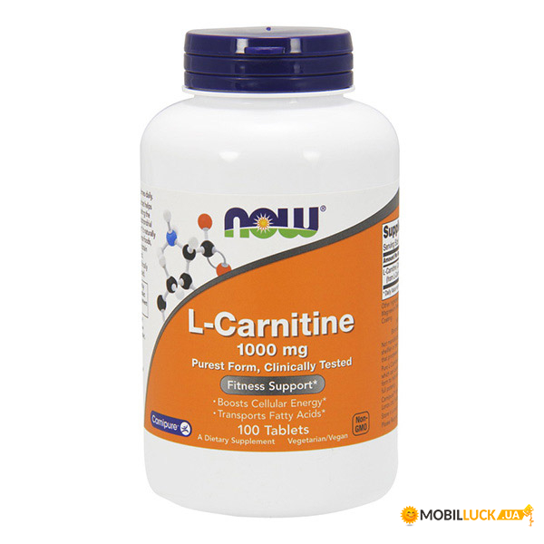  NOW L-Carnitine Tartrate 1000 100 tab