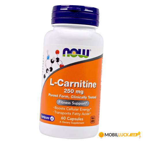  Now Foods Carnitine 250 60  (02128001)