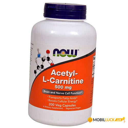  Now Foods Acetyl L-Carnitine 500 200 (02128006)