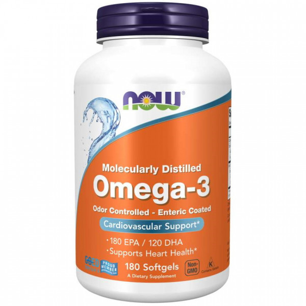   Now Foods Molecularly Distilled Omega-3 180 