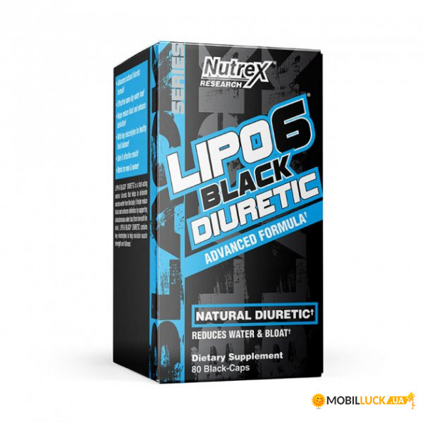  Nutrex Lipo-6 Black Diuretic - 80ct