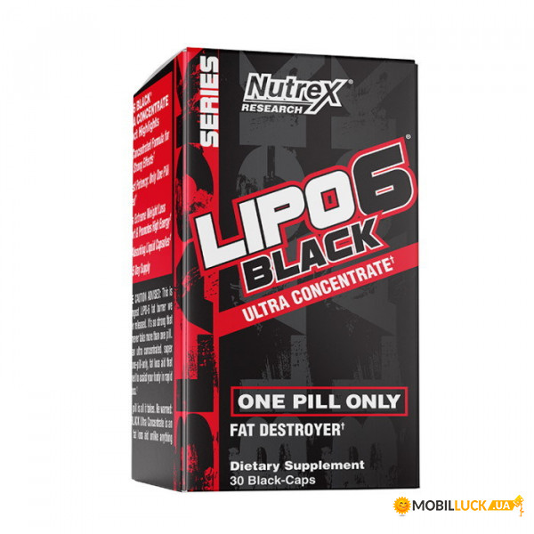  Nutrex Research Lipo-6 Black Ultra Concentrate 30  