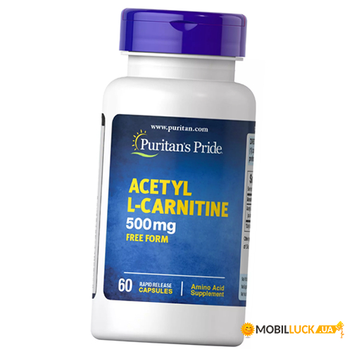 L-arnitin Puritan's Pride Acetyl L-Carnitine 500  30 