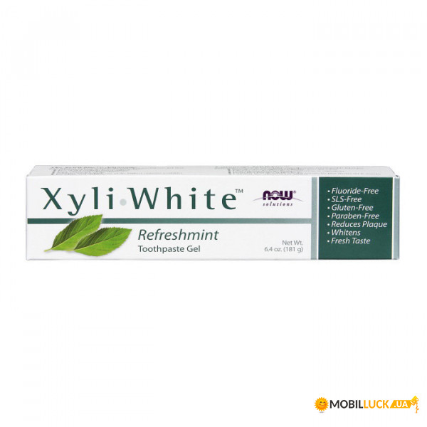   NOW Xyli White Toothpaste Gel 181 g cinnafresh