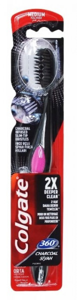   Colgate 360 Charcoal Medium 1  (100204)