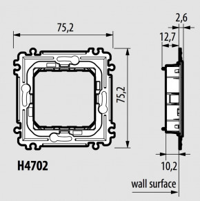    Bticino Axolute 2  (H4702) 4