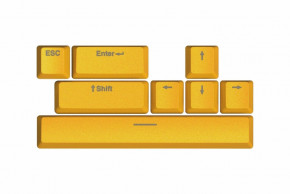   HATOR Sunny Yellow PBT - ESC/SPACE/ENTER/R.SHIFT/ARROWS (HTS-715) (HTS-715)