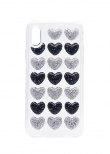  Armorstandart 3D Love Silicon ase  iPhone X/XS Black/Silver (ARM52633)