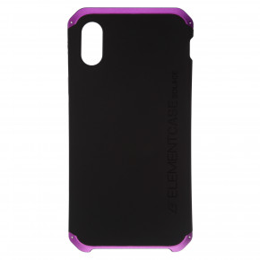  Armorstandart Element Case  iPhone XS/X Black/Purple (ARM53397)