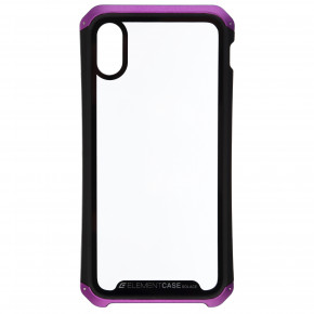  Armorstandart Element Case  iPhone XS/X Transparent Black/Purple (ARM53417)