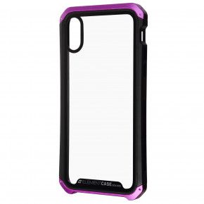  Armorstandart Element Case  iPhone XS/X Transparent Black/Purple (ARM53417) 3