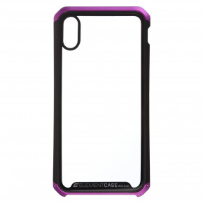  Armorstandart Element Case  iPhone XS Max Transparent Black/Purple (ARM53421)