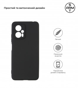  ArmorStandart Matte Slim Fit Xiaomi Redmi Note 11T Pro/Note 11T Pro Camera cover Black (ARM61846) 3