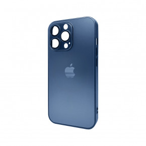   AG Glass Matt Frame Color Logo Apple iPhone 11 Pro Max Navy Blue (AGMattFrameiP11PMBlue)