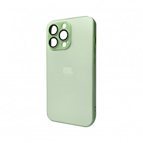   AG Glass Matt Frame Color Logo Apple iPhone 12 Pro Max Light Green (AGMattFrameiP12PMLGreen)