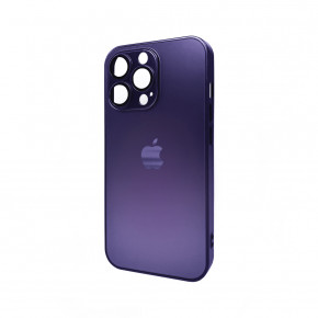   AG Glass Matt Frame Color Logo Apple iPhone 12 Pro Deep Purple (AGMattFrameiP12PPurple)