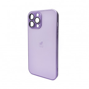   AG Glass Matt Frame Color Logo Apple iPhone 13 Pro Max Light Purple (AGMattFrameiP13PMLPurple)