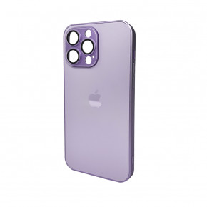   AG Glass Matt Frame Color Logo Apple iPhone 14 Pro Max Light Purple (AGMattFrameiP14PMLPurple)