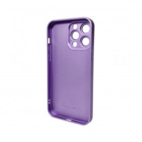   AG Glass Matt Frame Color Logo Apple iPhone 14 Pro Max Light Purple (AGMattFrameiP14PMLPurple) 3