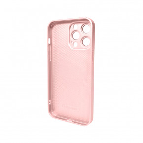   AG Glass Matt Frame Color Logo Apple iPhone 14 Pro Max Chanel Pink (AGMattFrameiP14PMPink) 3