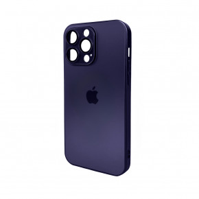   AG Glass Matt Frame Color Logo Apple iPhone 15 Pro Max Deep Purple (AGMattFrameiP15PMPurple)