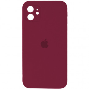   Silicone Full Case AA Camera Protect Apple iPhone11 Plum (FullAAi11-47)