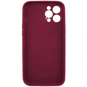   Silicone Full Case AA Camera Protect Apple iPhone 12 Pro Plum (FullAAi12P-47) 3