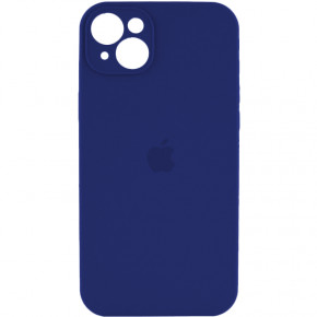   Silicone Full Case AA Camera Protect Apple iPhone 14 Navy Blue (FullAAi14-39)