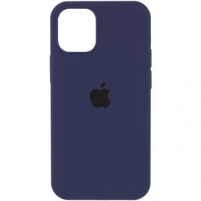   Silicone Full Case AA Open Cam Apple iPhone 12 Dark Blue (FullOpeAAi12-7)