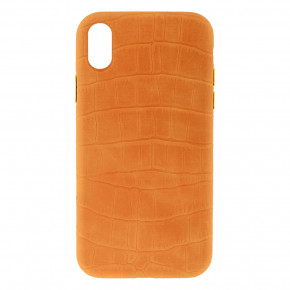  Leather Croc Case Apple Iphone Xr Orange 4