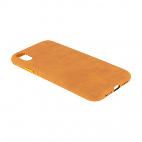  Leather Croc Case Apple Iphone Xr Orange 7