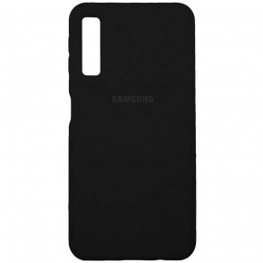  Silicone Case Full Samsung A7 2018 Black