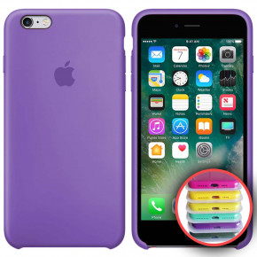  Silicone Case Full iPhone 6SPlus (41) lilac