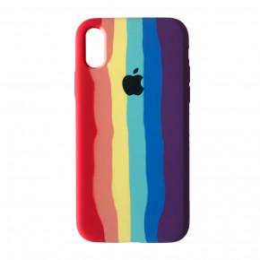  Silicone Case Full iPhone XR RAINBOW 2