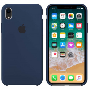  Silicone case iPhone XR (20) blue cobalt