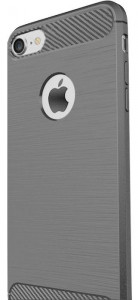 - Duzhi TPU Soft Line Pattern Mobile Phone Case iPhone 7 Grey