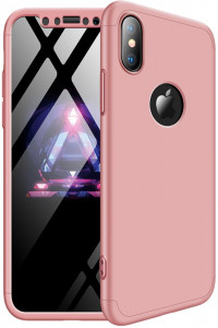 - GKK 3 in 1 Hard PC Case Apple iPhone X Rose Gold