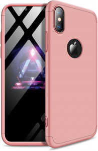 - GKK 3 in 1 Hard PC Case Apple iPhone XS Rose Gold