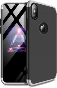 - GKK 3 in 1 Hard PC Case Apple iPhone XS Silver/Black