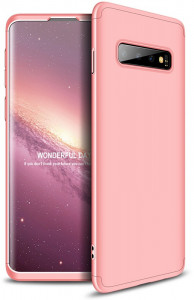 - GKK 3 in 1 Hard PC Case Samsung Galaxy S10 Rose Gold