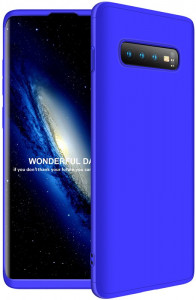 - GKK 3 in 1 Hard PC Case Samsung Galaxy S10+ Blue