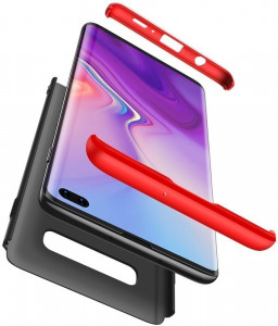 - GKK 3 in 1 Hard PC Case Samsung Galaxy S10+ Red/Black #I/S 3