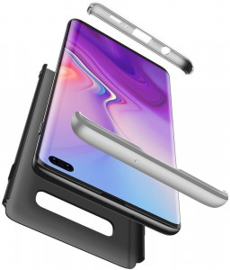 - GKK 3 in 1 Hard PC Case Samsung Galaxy S10+ Silver/Black 3