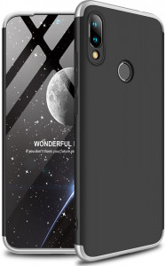 - GKK 3 in 1 Hard PC Case Xiaomi Redmi 7 Silver/Black