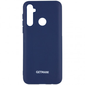  Silicone Cover Getman for Magnet Samsung Galaxy A21  / Gray Cobalt