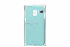   TPU Goospery Soft Feeling Jelly  Samsung A8 Plus 2018 A730 Mint (8809550413559)